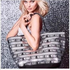 Victoria Secret Black sequin Tote